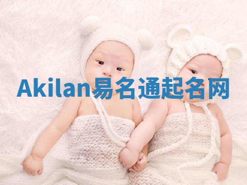 Akilan易名通起名网