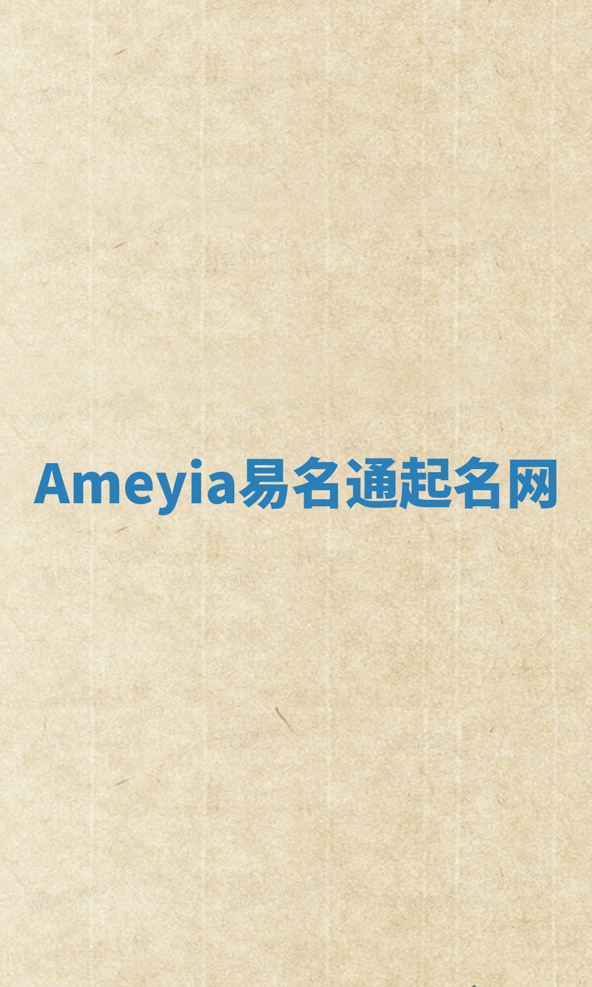 Ameyia易名通起名网