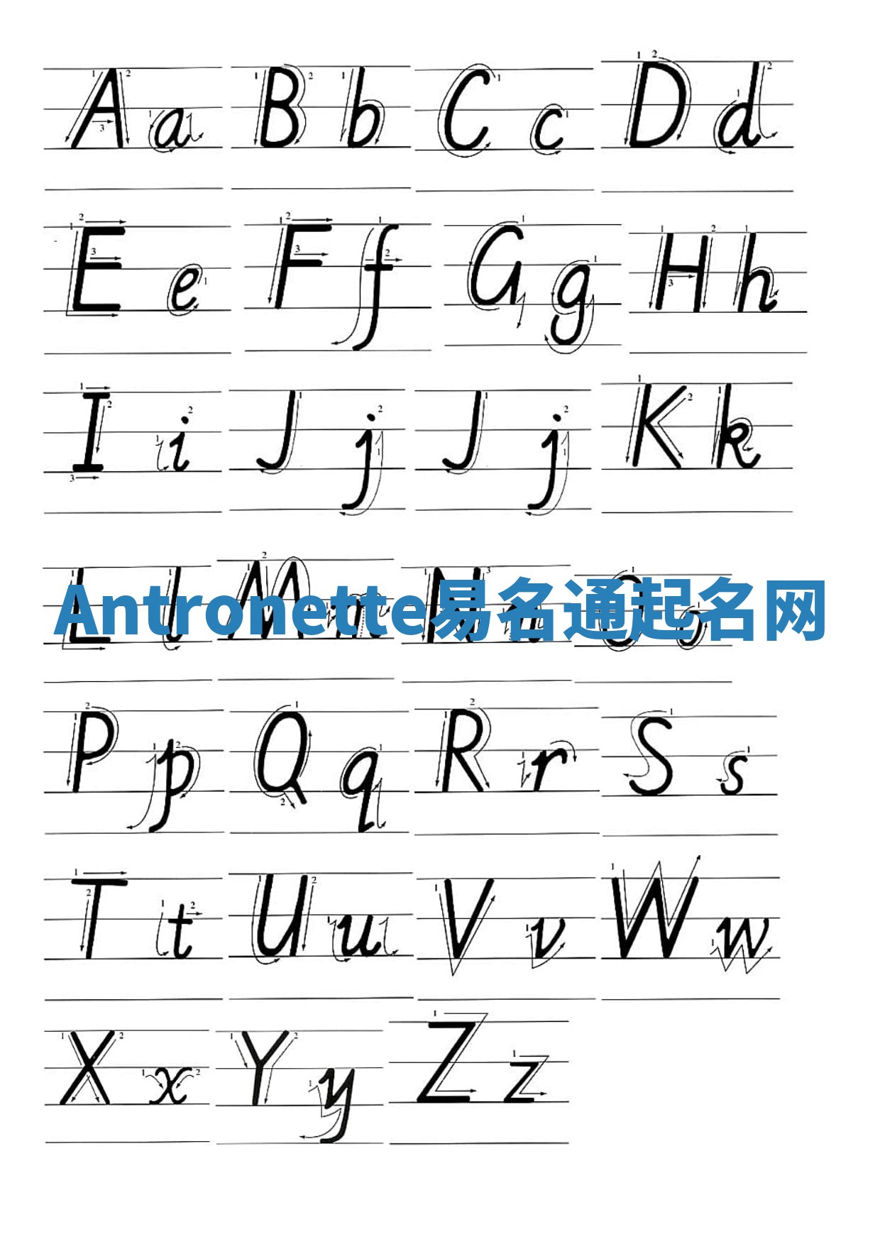 Antronette易名通起名网