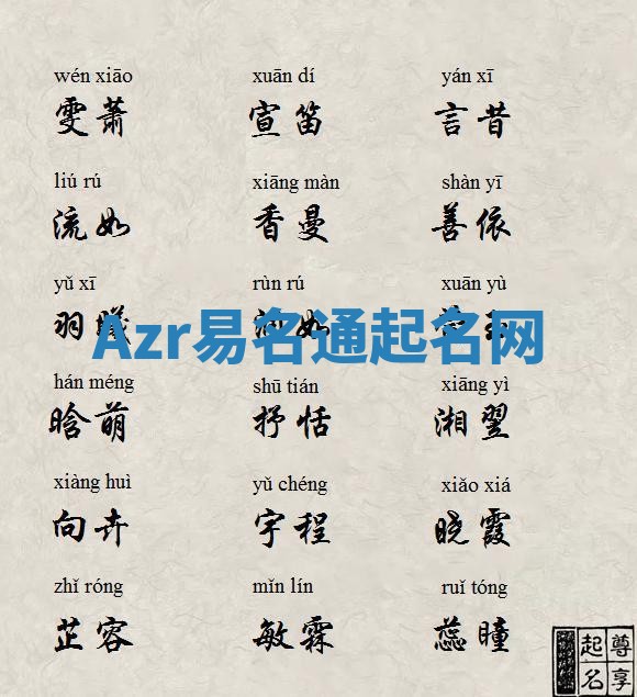 Azr易名通起名网