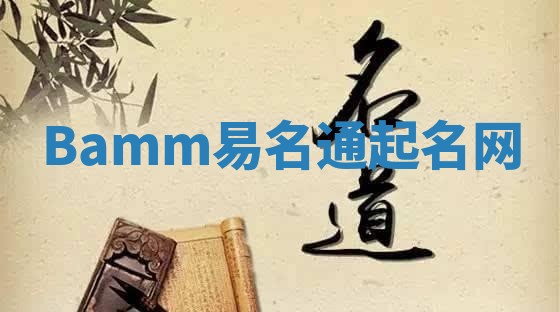 Bamm易名通起名网 Bamm易名通起名网