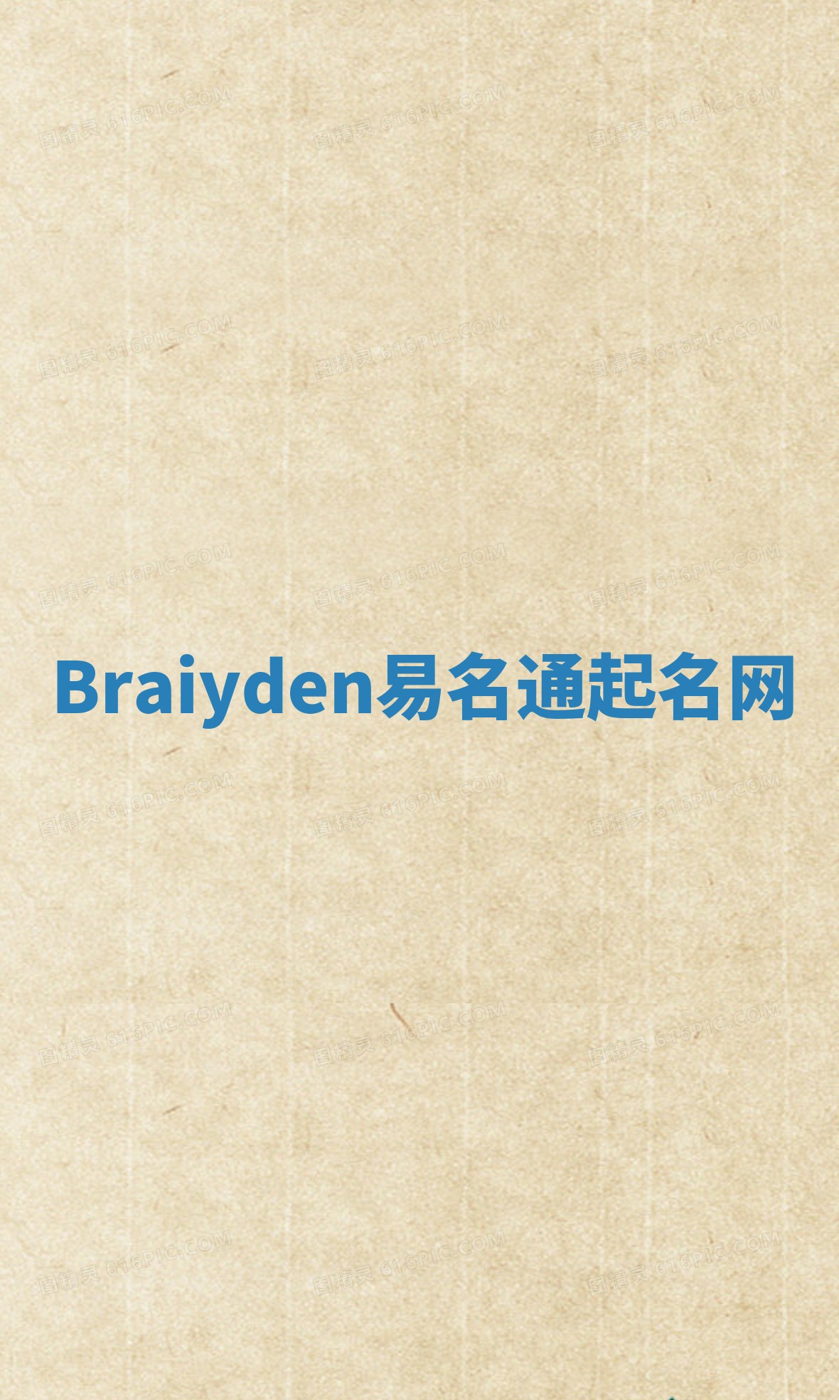 Braiyden易名通起名网