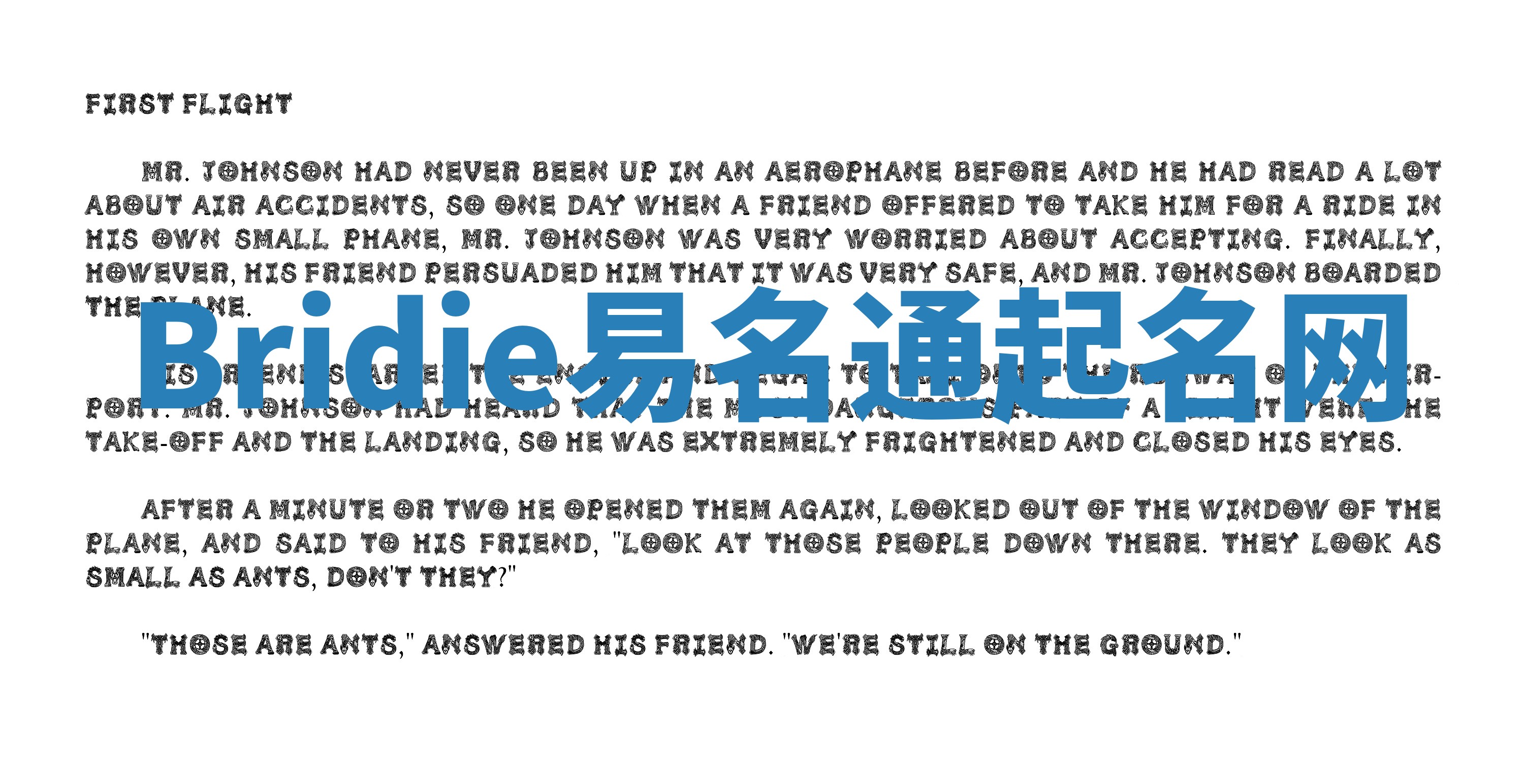 Bridie易名通起名网 Bridie易名通起名网