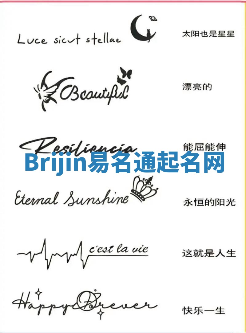 Brijin易名通起名网