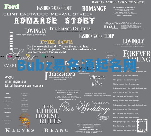 Bubz易名通起名网 Bubz易名通起名网