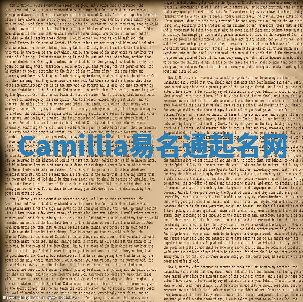 Camillia易名通起名网 Camillia易名通起名网
