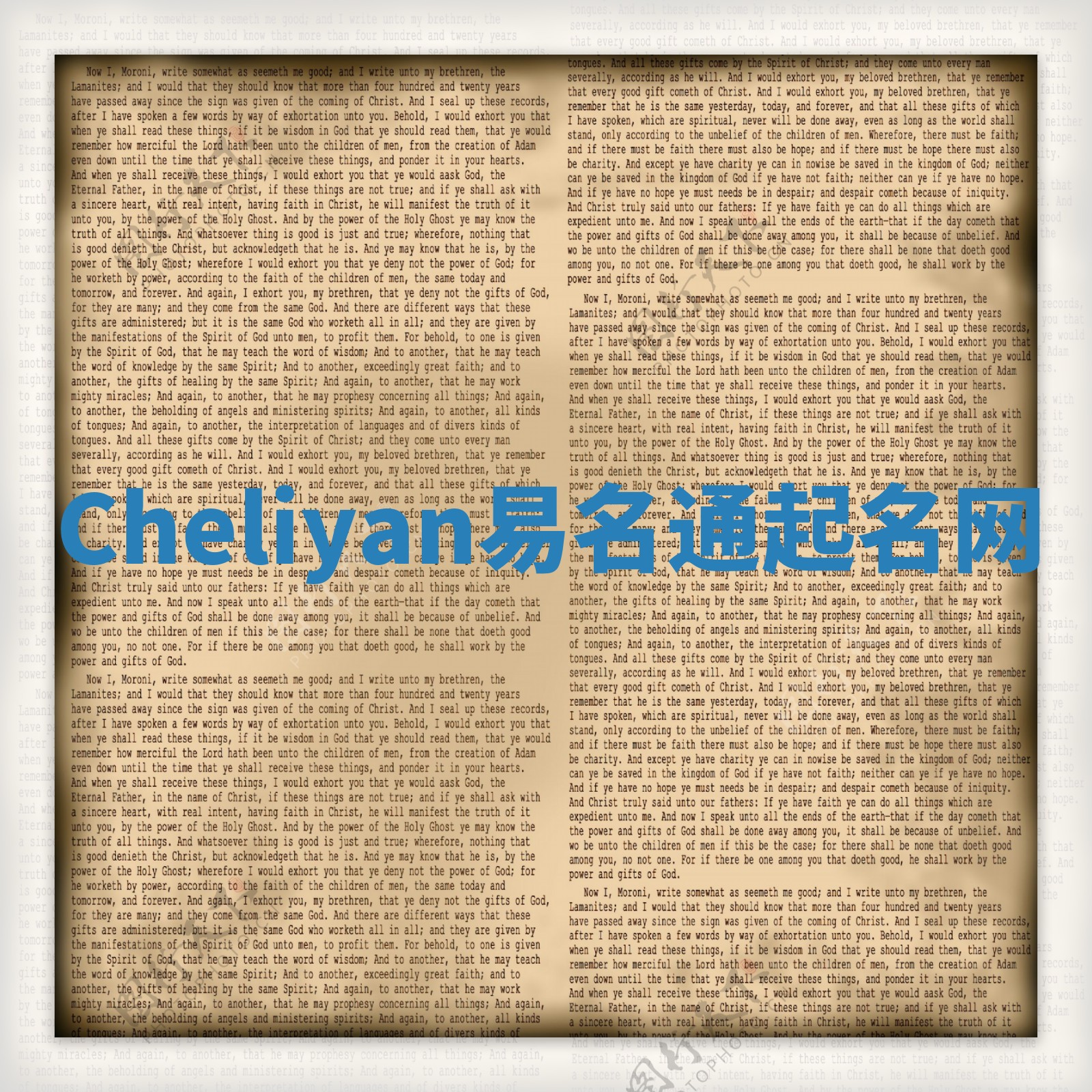 Cheliyan易名通起名网