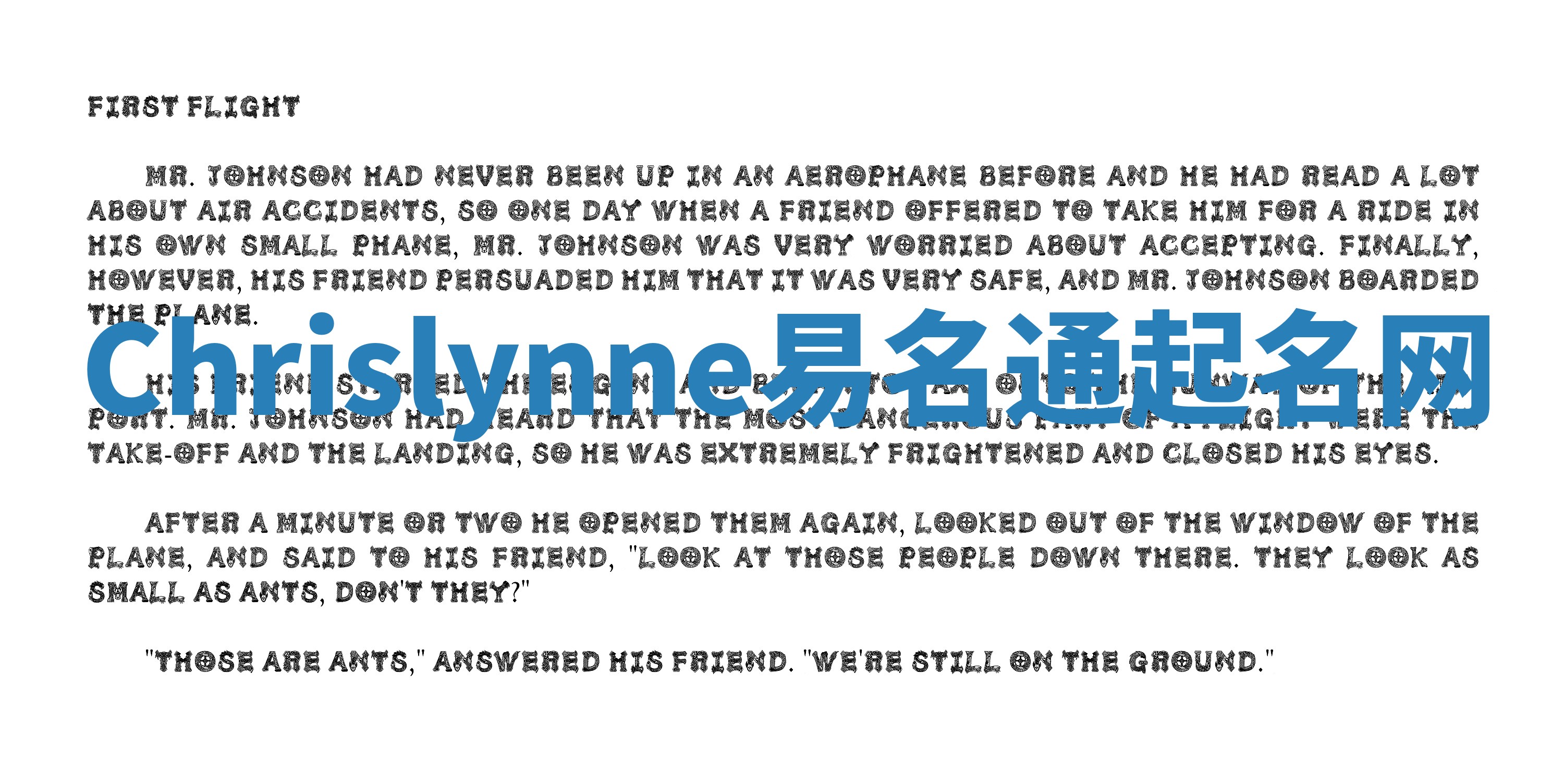 Chrislynne易名通起名网