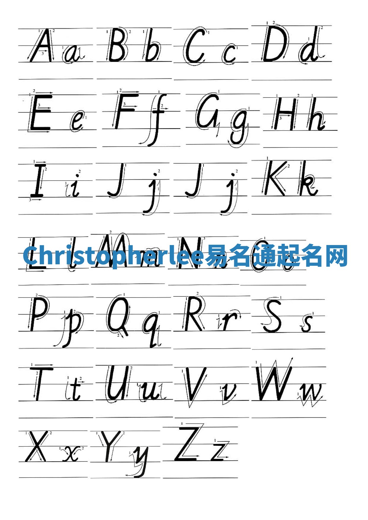 Christopherlee易名通起名网