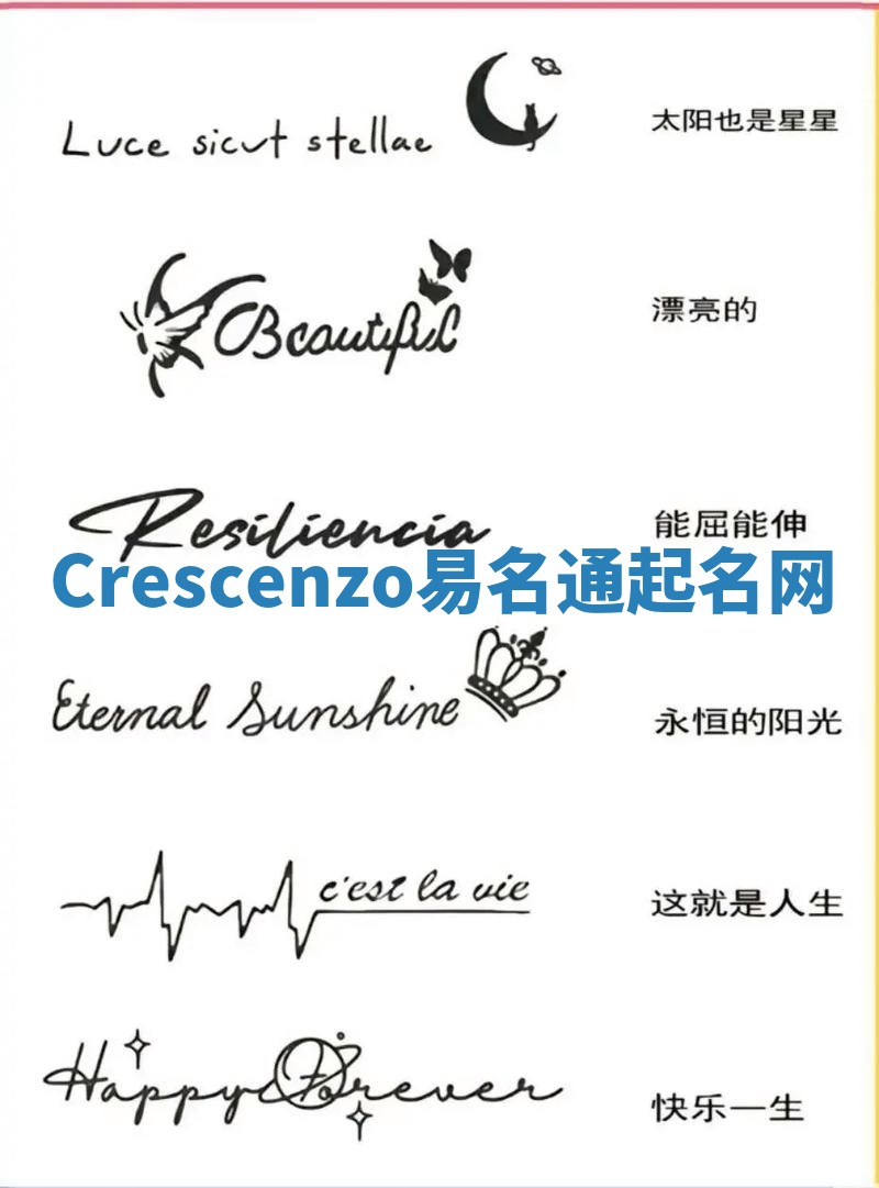 Crescenzo易名通起名网