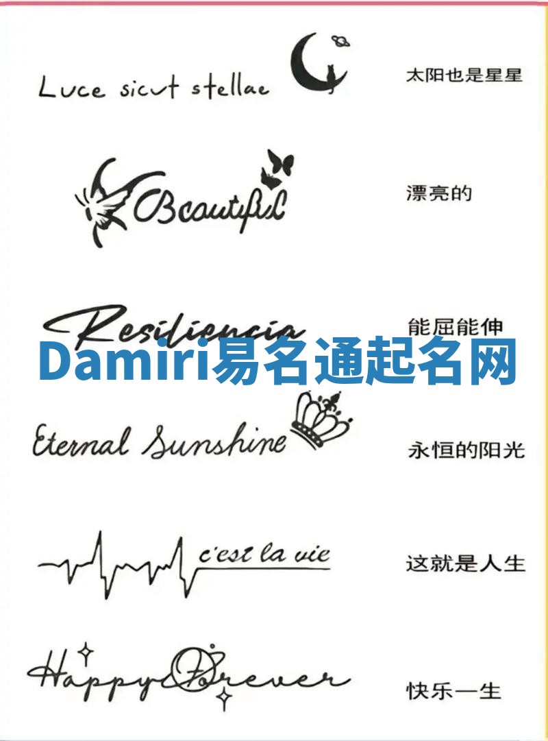 Damiri易名通起名网