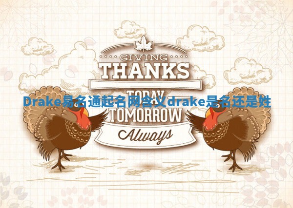Drake易名通起名网含义_drake是名还是姓