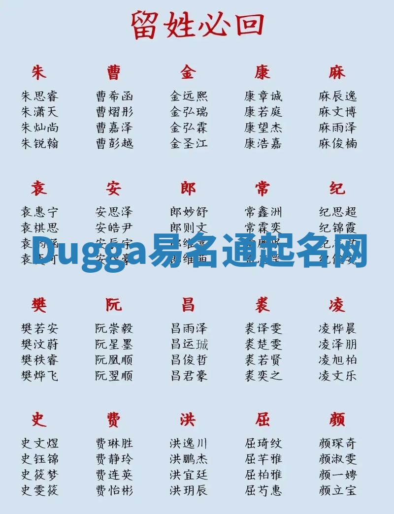Dugga易名通起名网