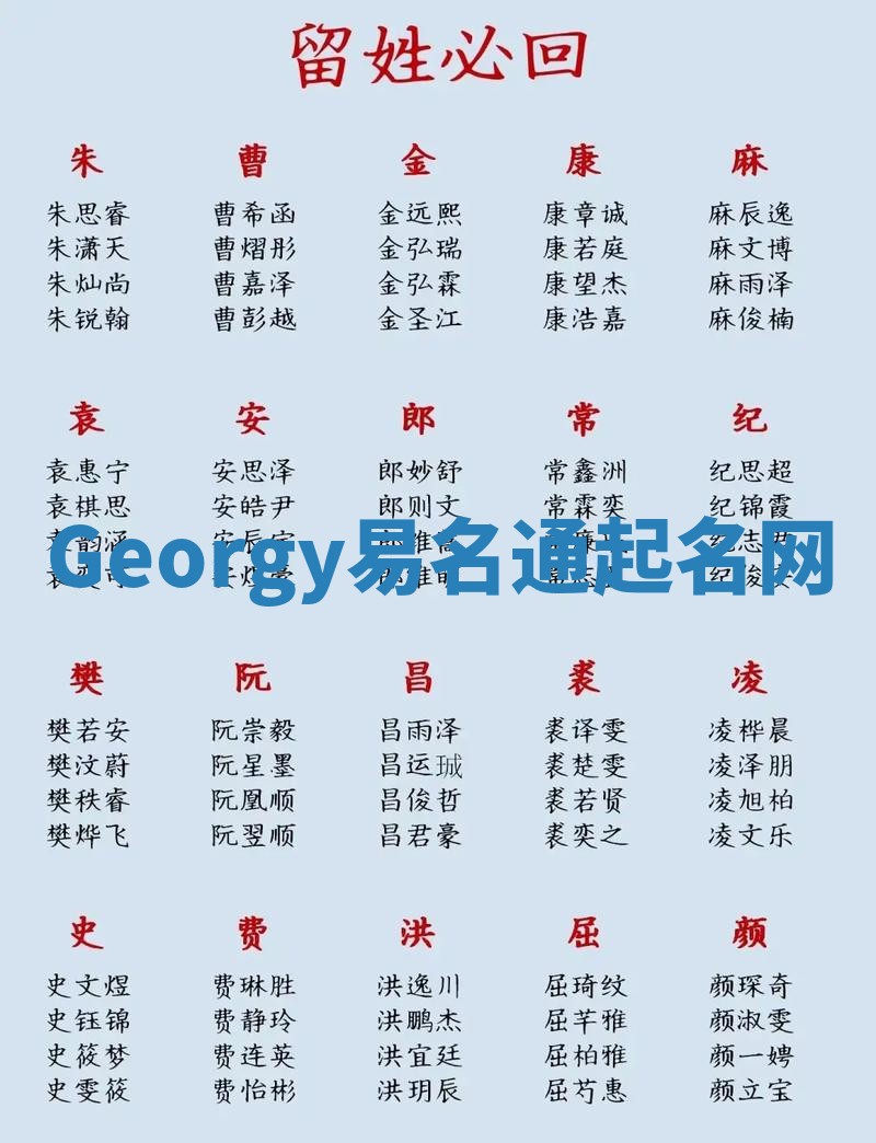 Georgy易名通起名网