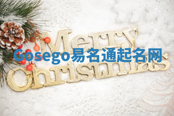 Gosego易名通起名网
