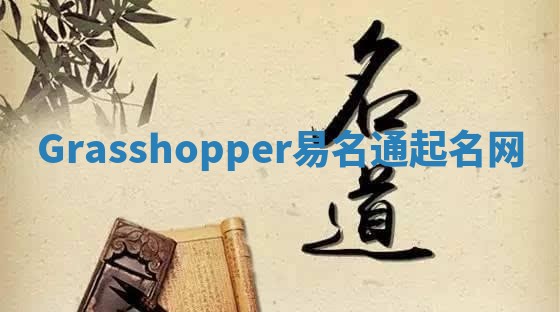 Grasshopper易名通起名网 Grasshopper易名通起名网