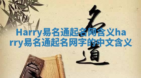 Harry易名通起名网含义 harry易名通起名网字的中文含义 Harry易名通起名网含义 harry易名通起名网字的中文含义