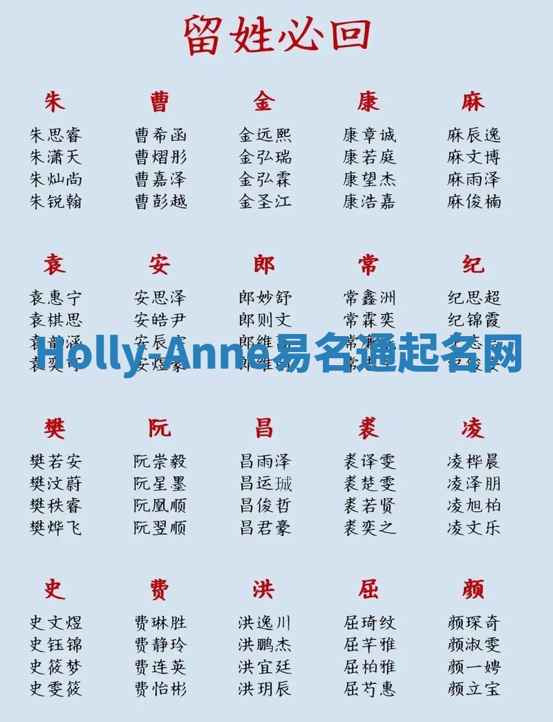 Holly-Anne易名通起名网