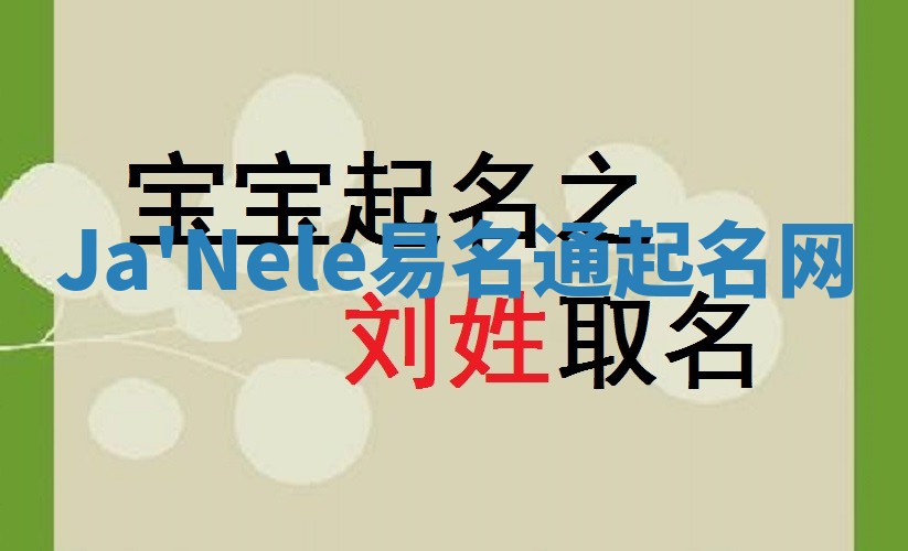 Ja'Nele易名通起名网