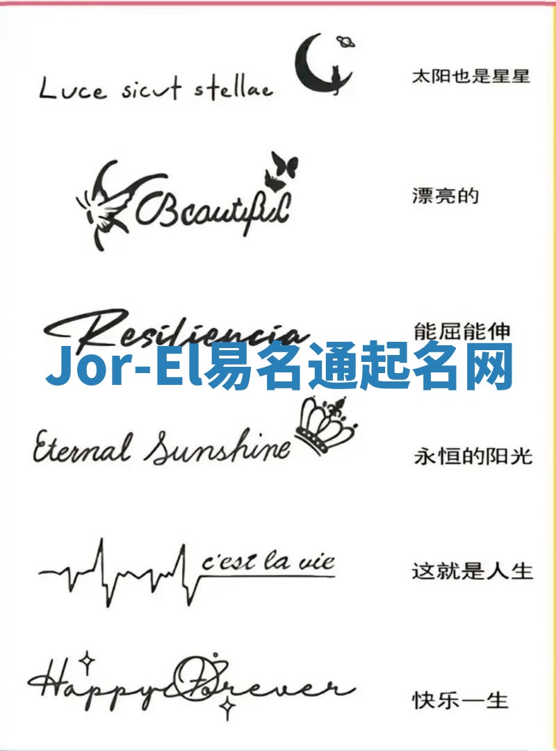 Jor-El易名通起名网 Jor-El易名通起名网