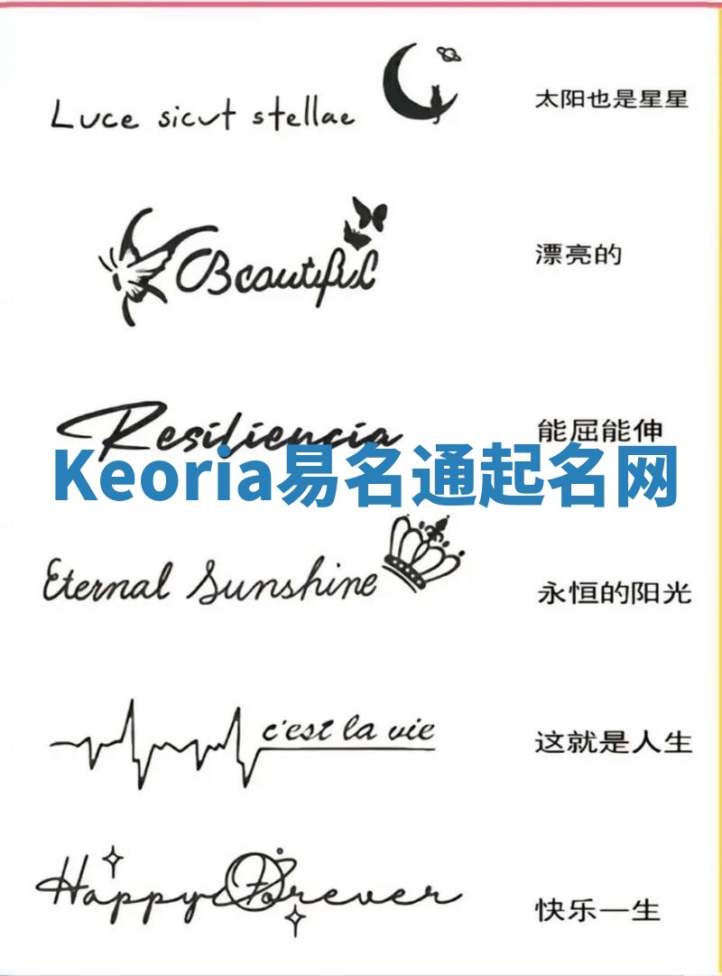 Keoria易名通起名网 Keoria易名通起名网
