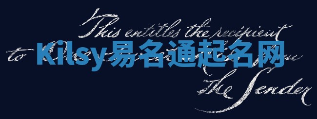 Kilsy易名通起名网