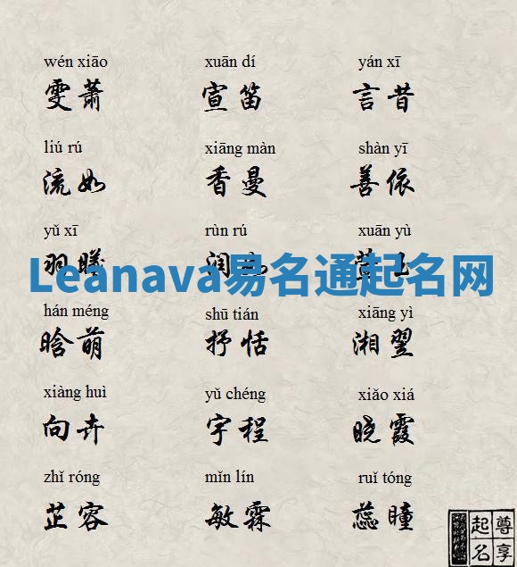 Leanava易名通起名网