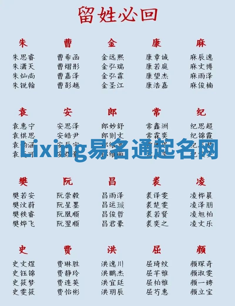 Lixing易名通起名网 Lixing易名通起名网