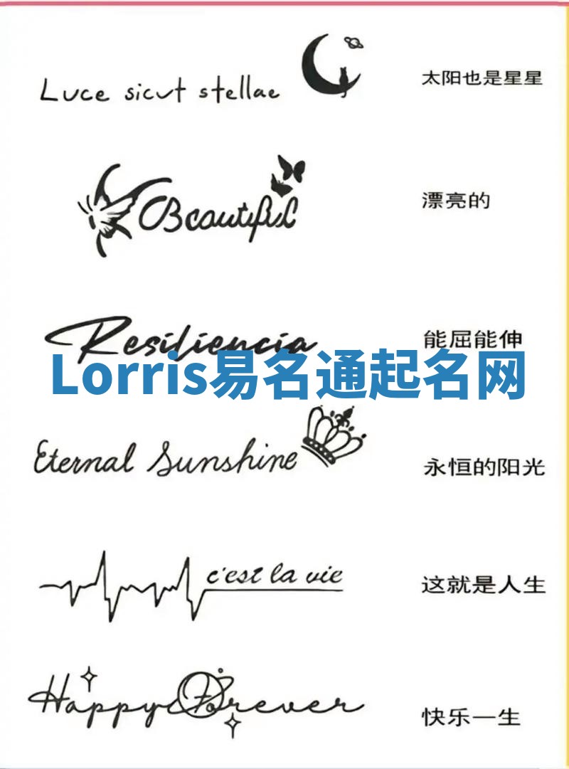 Lorris易名通起名网