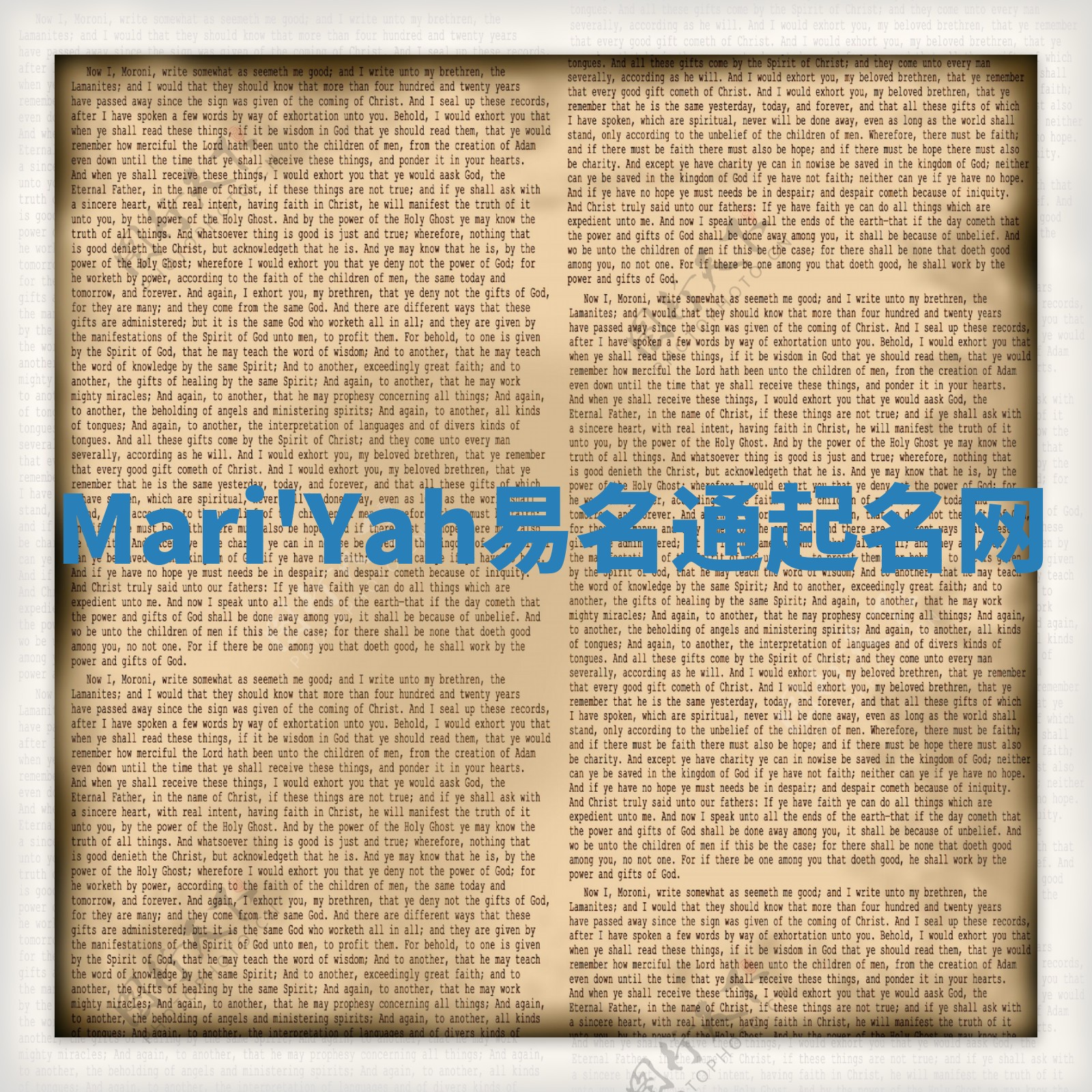 Mari'Yah易名通起名网 Mari'Yah易名通起名网