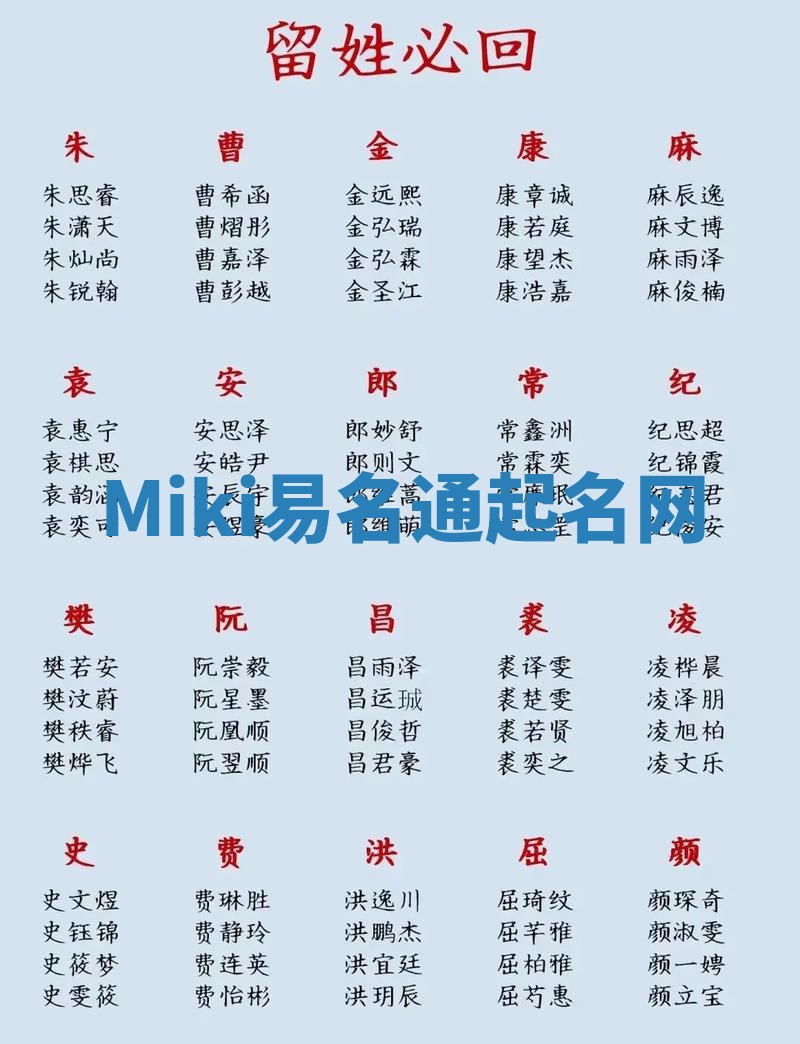 Miki易名通起名网