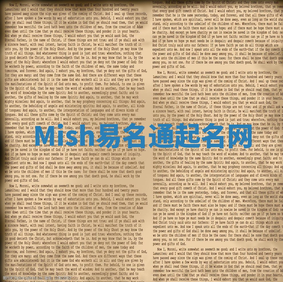 Mish易名通起名网