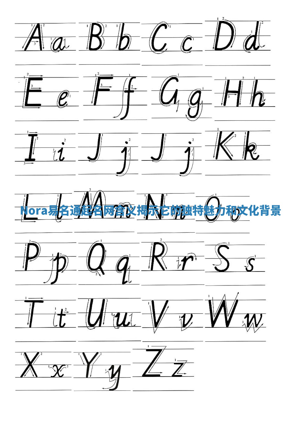 Nora易名通起名网含义揭示它的独特魅力和文化背景