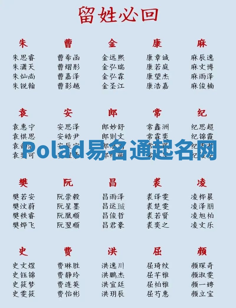 Polad易名通起名网
