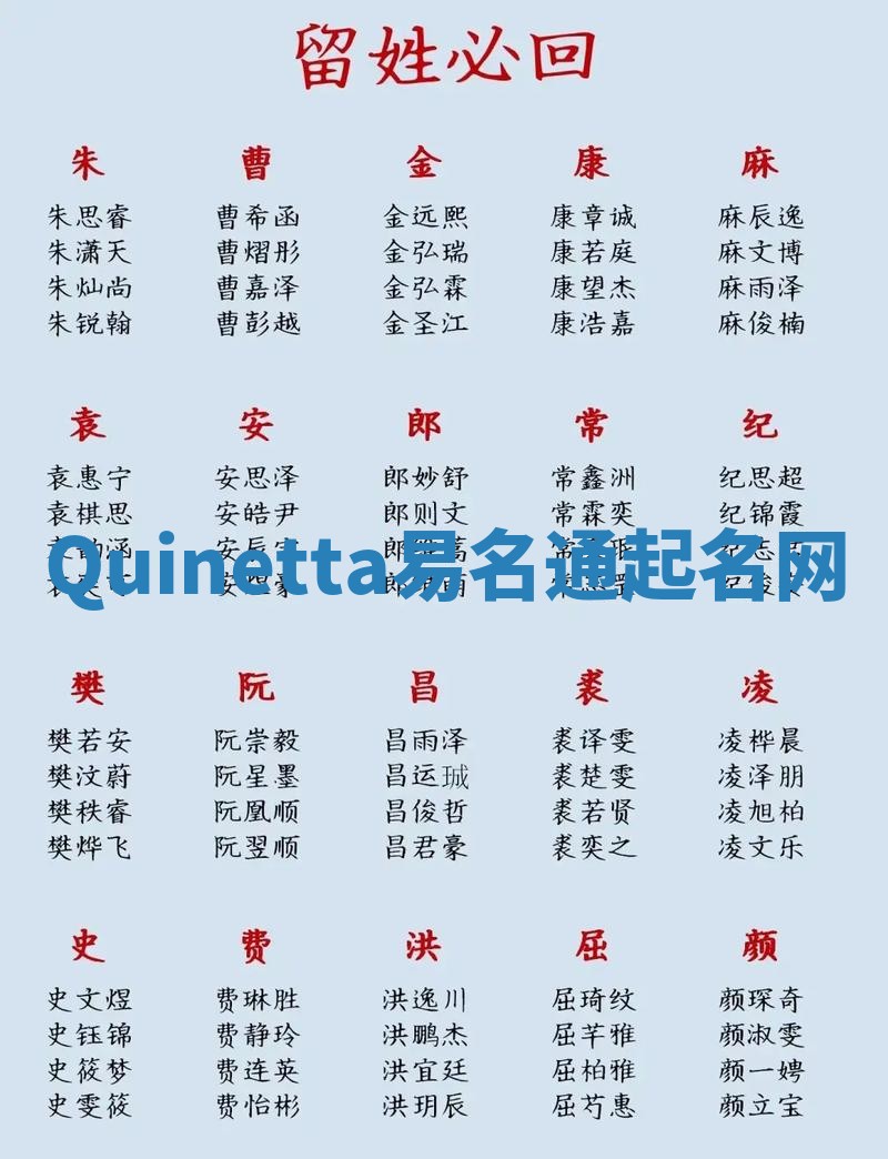 Quinetta易名通起名网