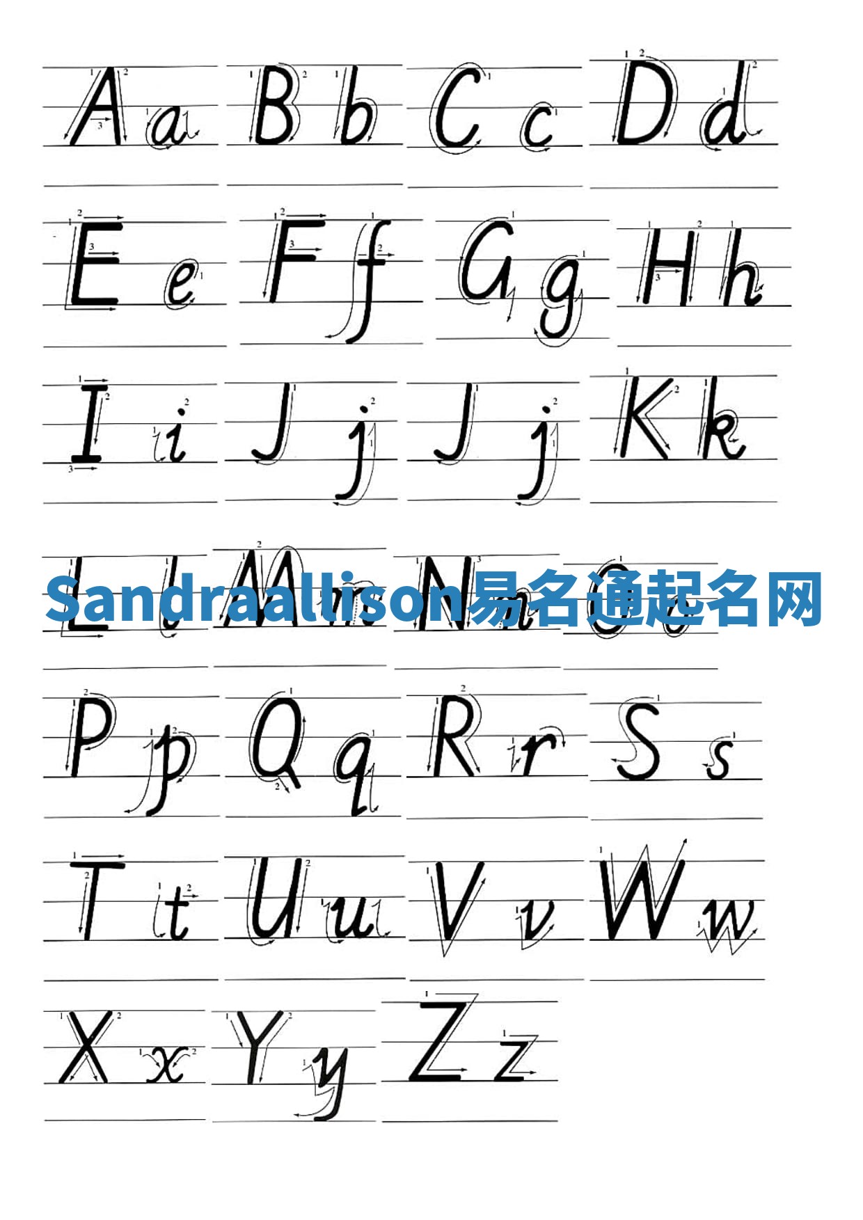 Sandraallison易名通起名网