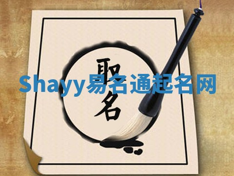 Shayy易名通起名网
