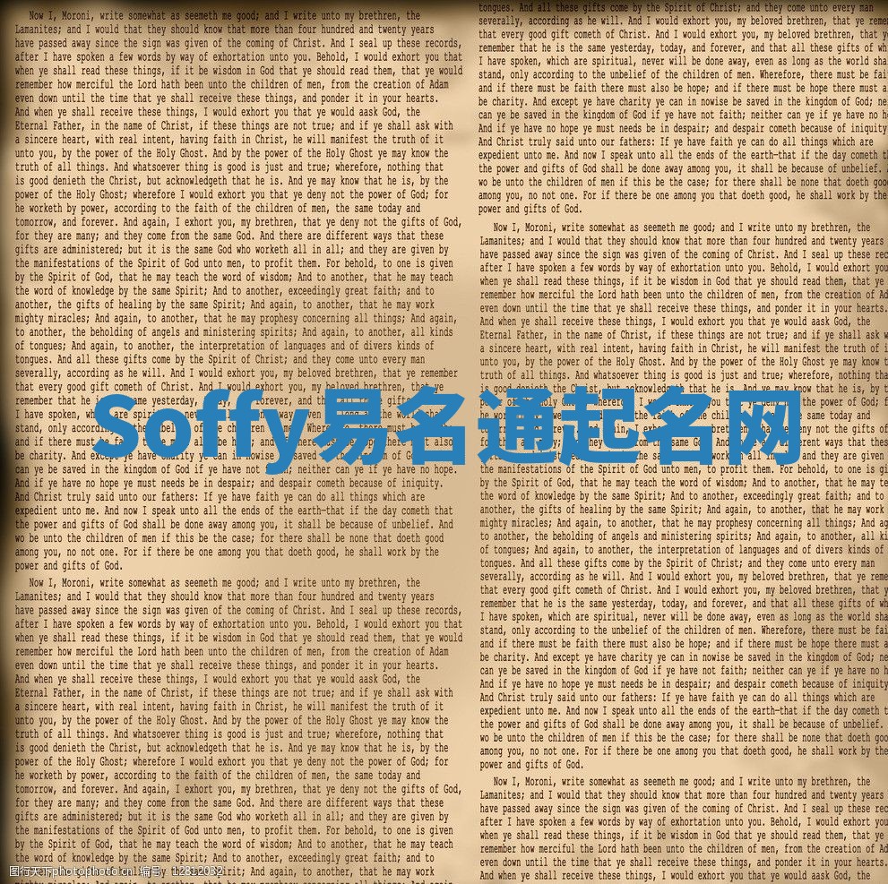 Soffy易名通起名网