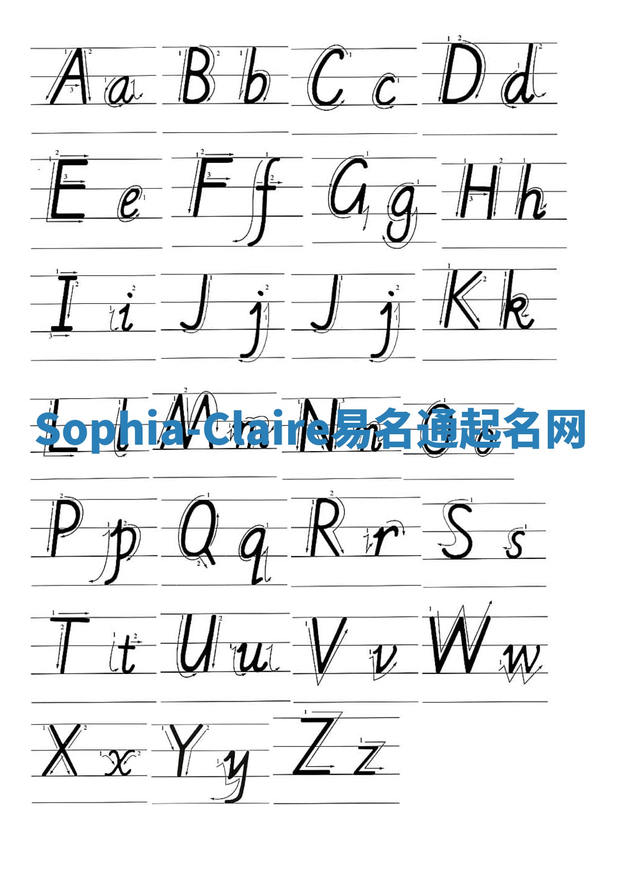 Sophia-Claire易名通起名网