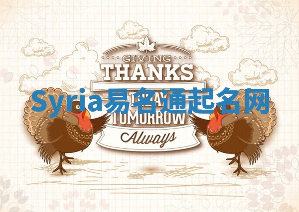 Syria易名通起名网 Syria易名通起名网