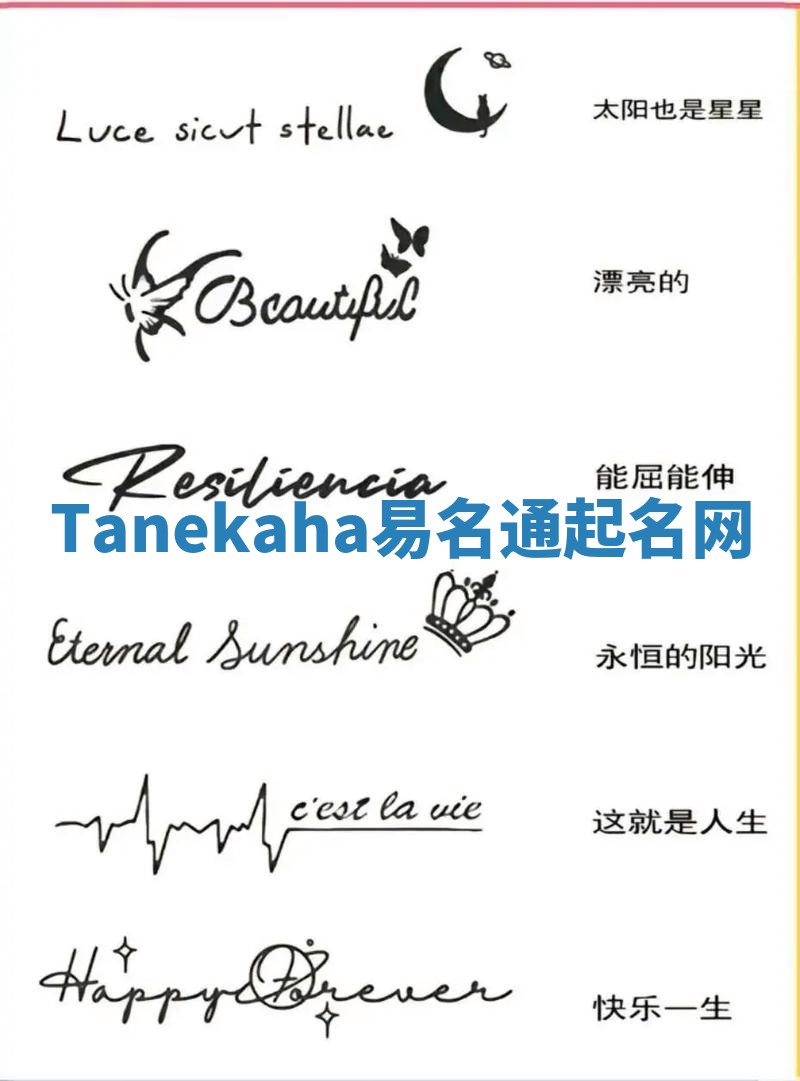 Tanekaha易名通起名网