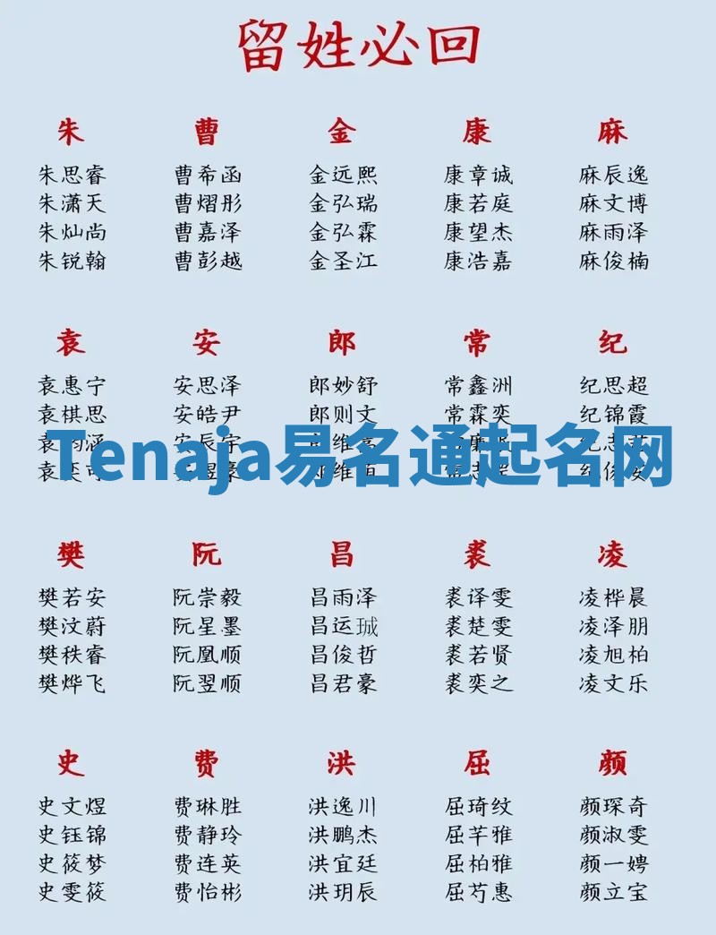 Tenaja易名通起名网