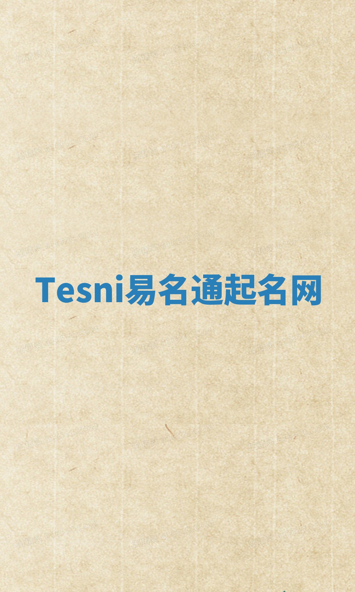 Tesni易名通起名网