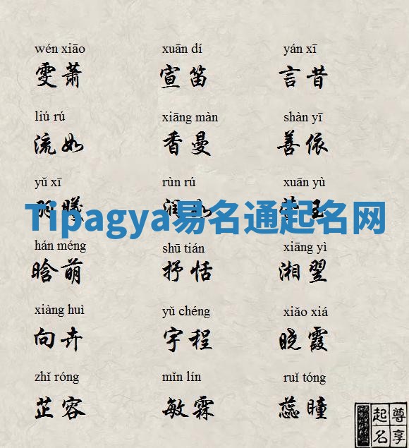 Tipagya易名通起名网