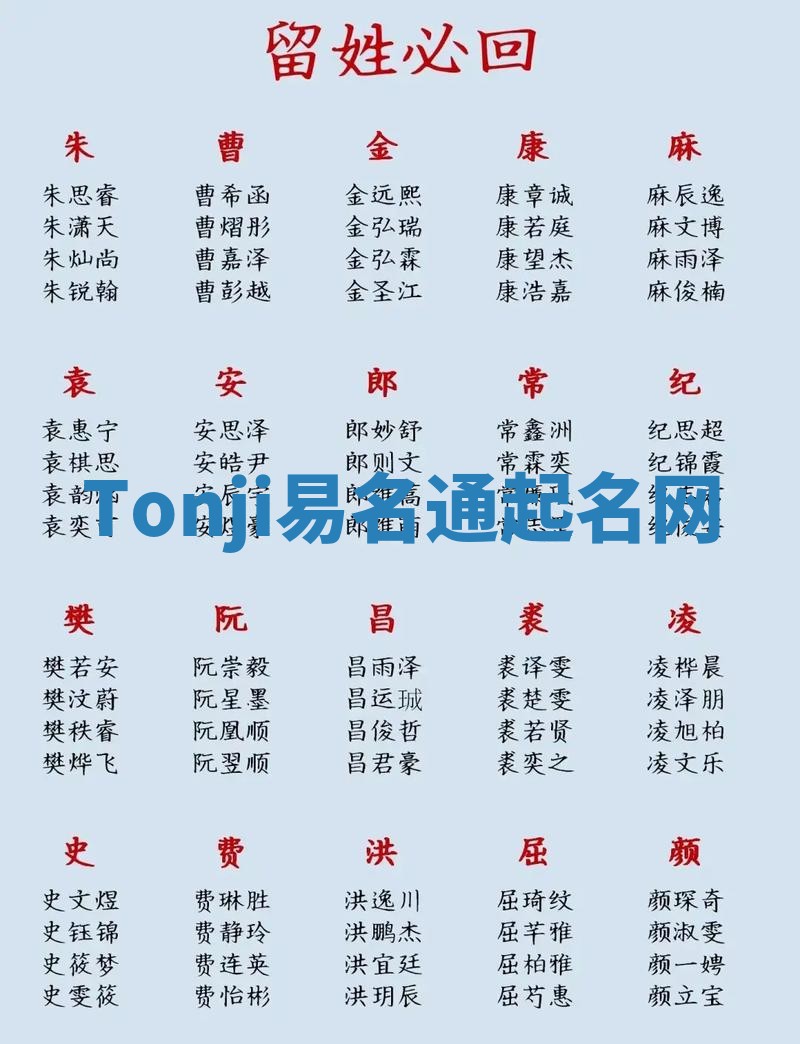 Tonji易名通起名网