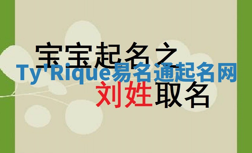 Ty'Rique易名通起名网