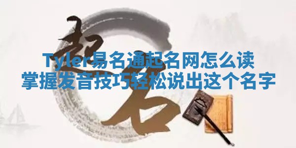 Tyler易名通起名网怎么读掌握发音技巧轻松说出这个名字 Tyler易名通起名网怎么读掌握发音技巧轻松说出这个名字