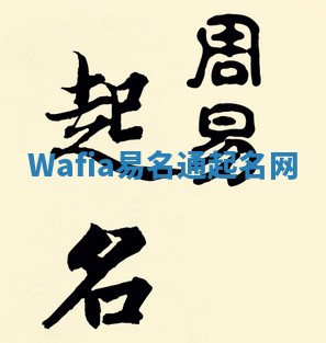 Wafia易名通起名网