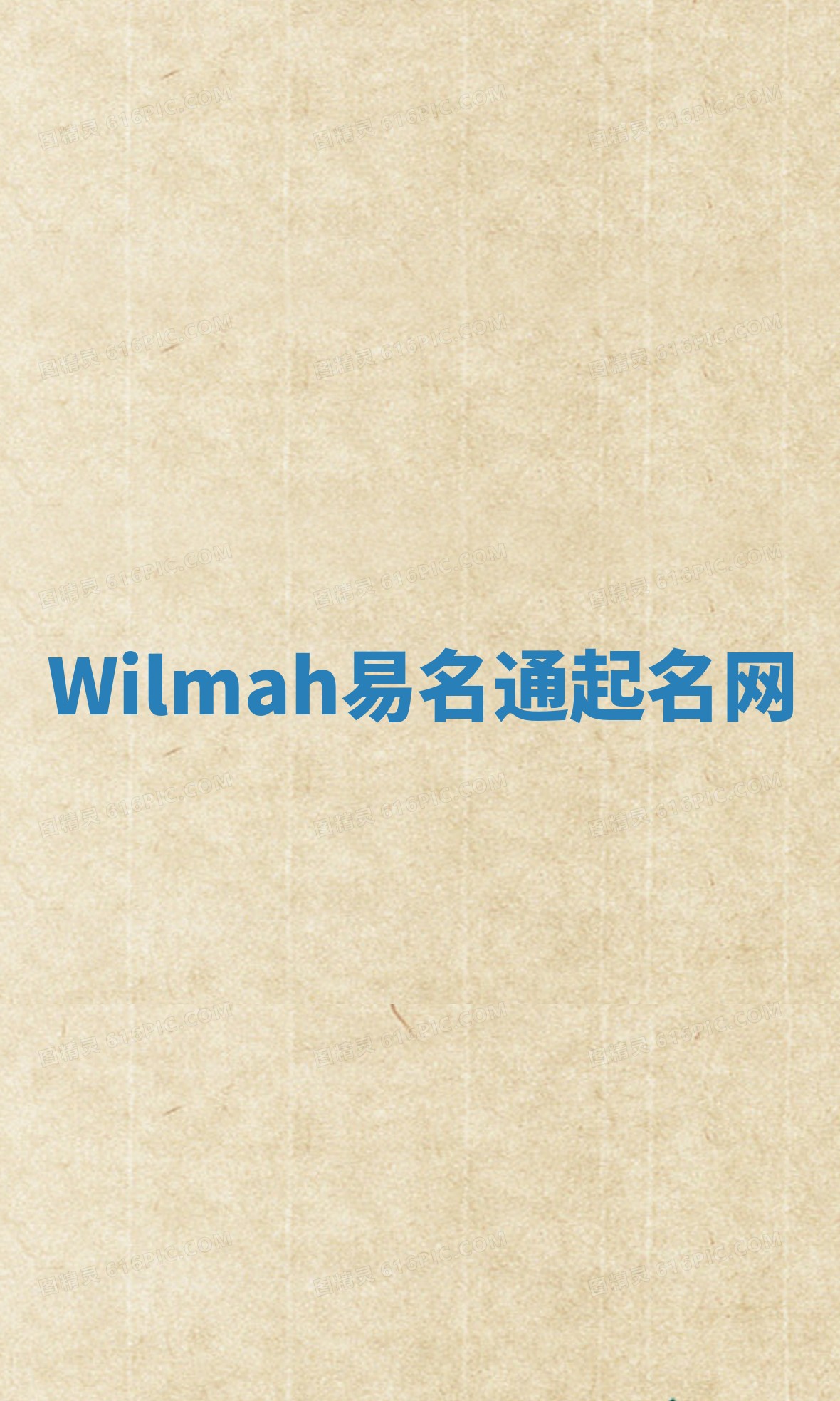 Wilmah易名通起名网 Wilmah易名通起名网