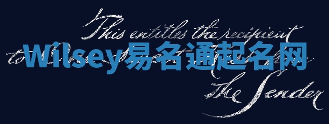 Wilsey易名通起名网
